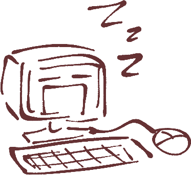 A decorative doodle of me sleepin'